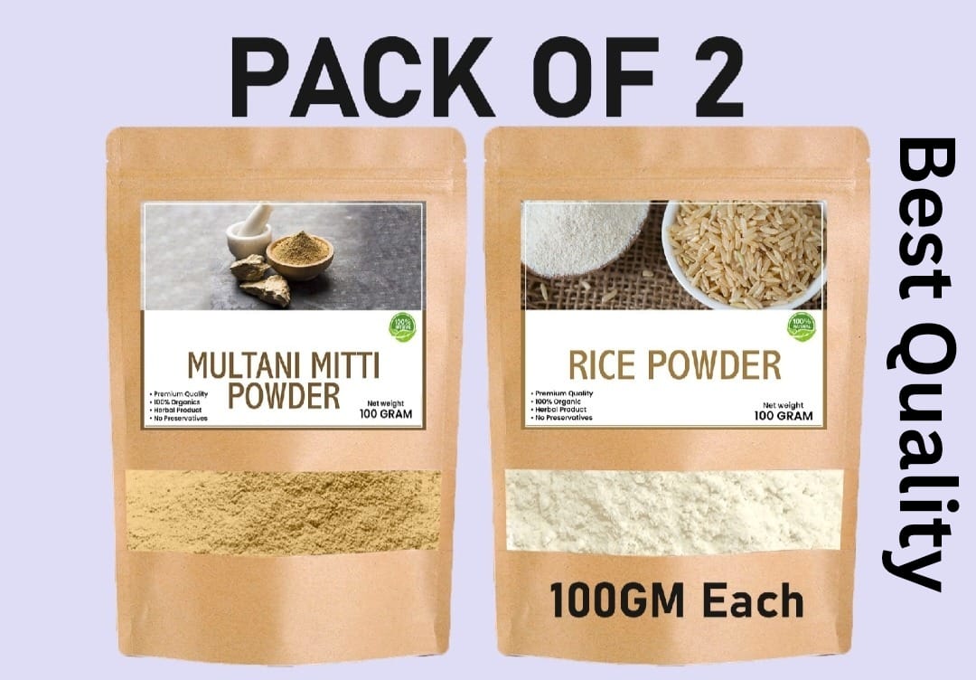 Rice and Multani Mitti Powder